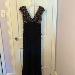 Black floorlength Adrianna Papell gown